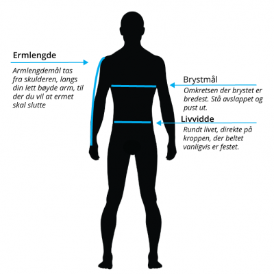 Mann-livkjole-size